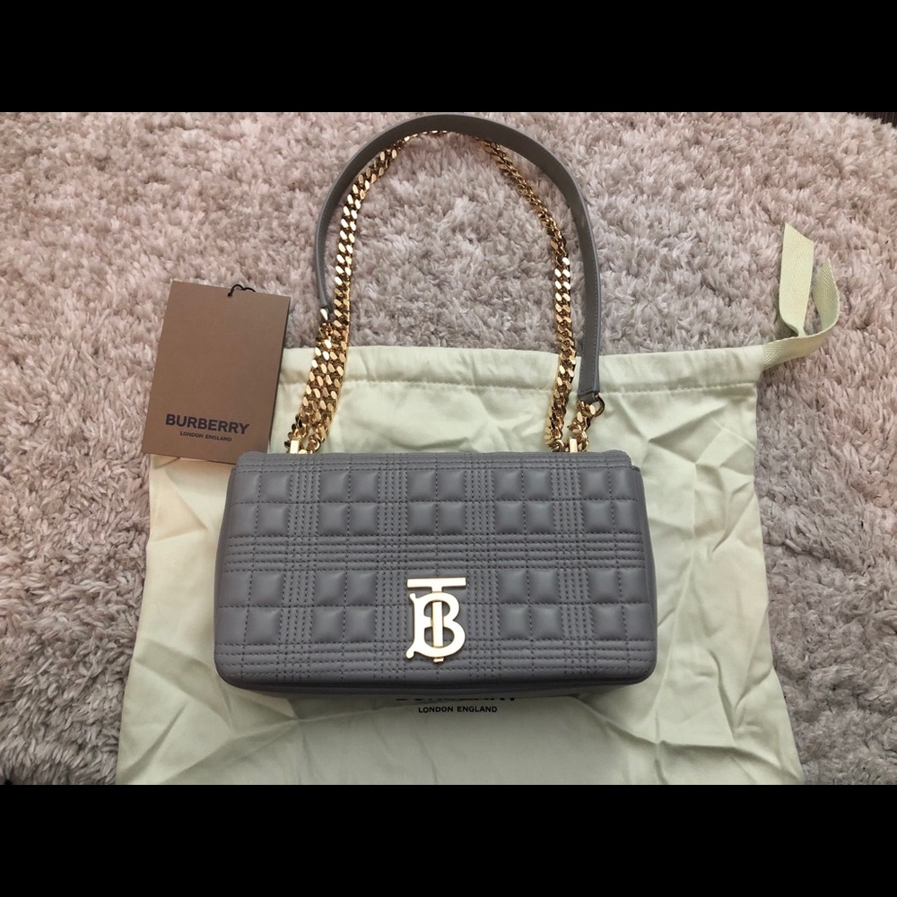 Burberry small Lola bag grey